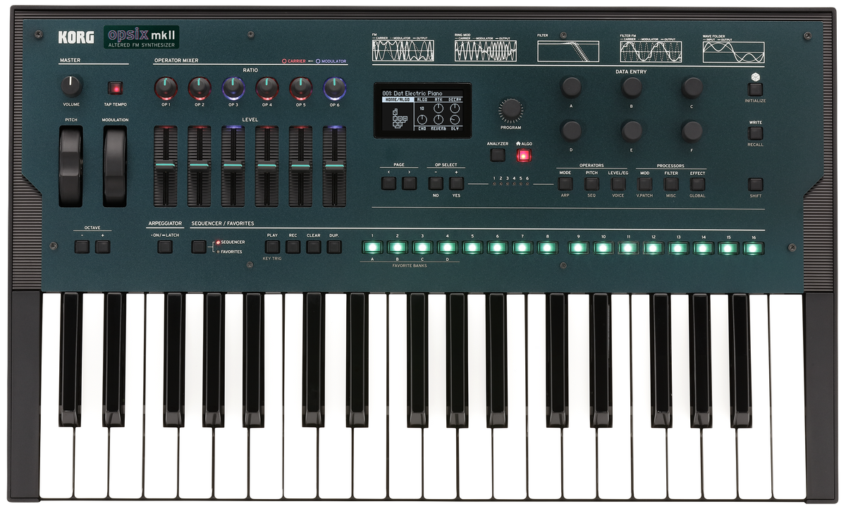 Korg Synthesizer, digital, opsix mk II, Altered FM Synthesis, 37 keys