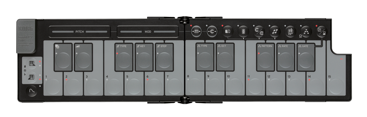 Korg USB Controller, nanoKEY Fold, 25 Keys, foldable, black