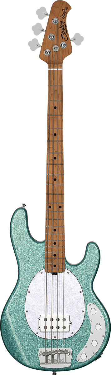 Sterling by Music Man StingRay RAY34 Seafoam Sparkle – elektrische basgitaar