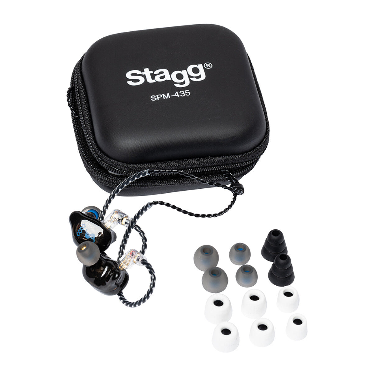 Stagg SPM-235 BK 2-driver in-ear monitors zwart
