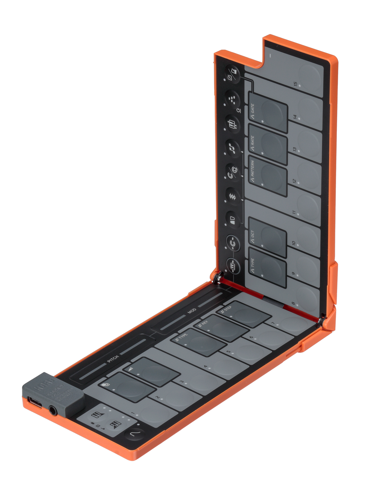Korg USB controller, nanoKEY Fold, 25 keys, Foldable, Lava Orange, Ltd.