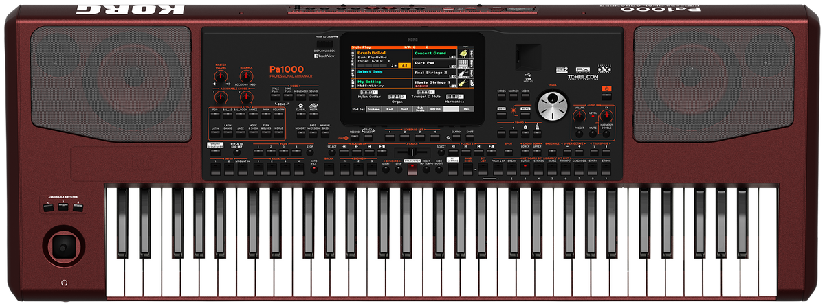 Korg Entertainer Keyboard, Pa1000, 61 keys, 2x33 W