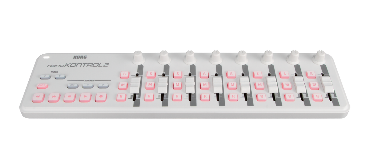 Korg USB Controller, nanoKONTROL2, 8 faders, white