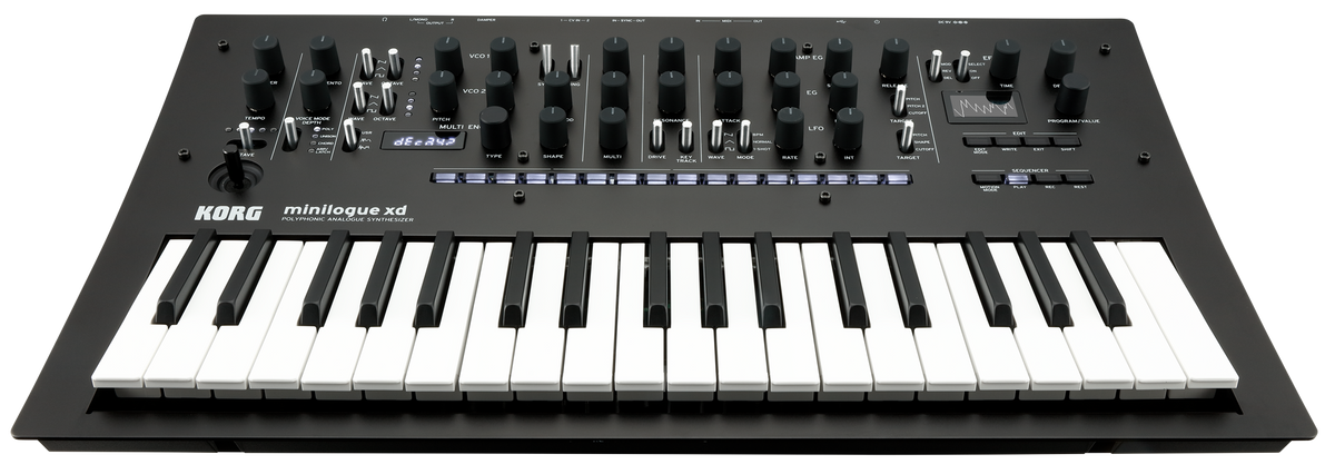 Korg Synthesizer, analog, minilogue xd, 4-voice, 37 keys, Multi-Engine, DFX