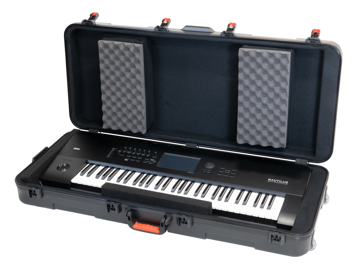 Korg Keyboard Case, Hardcase, for 61-Key Keyboards, with Wheels, Black