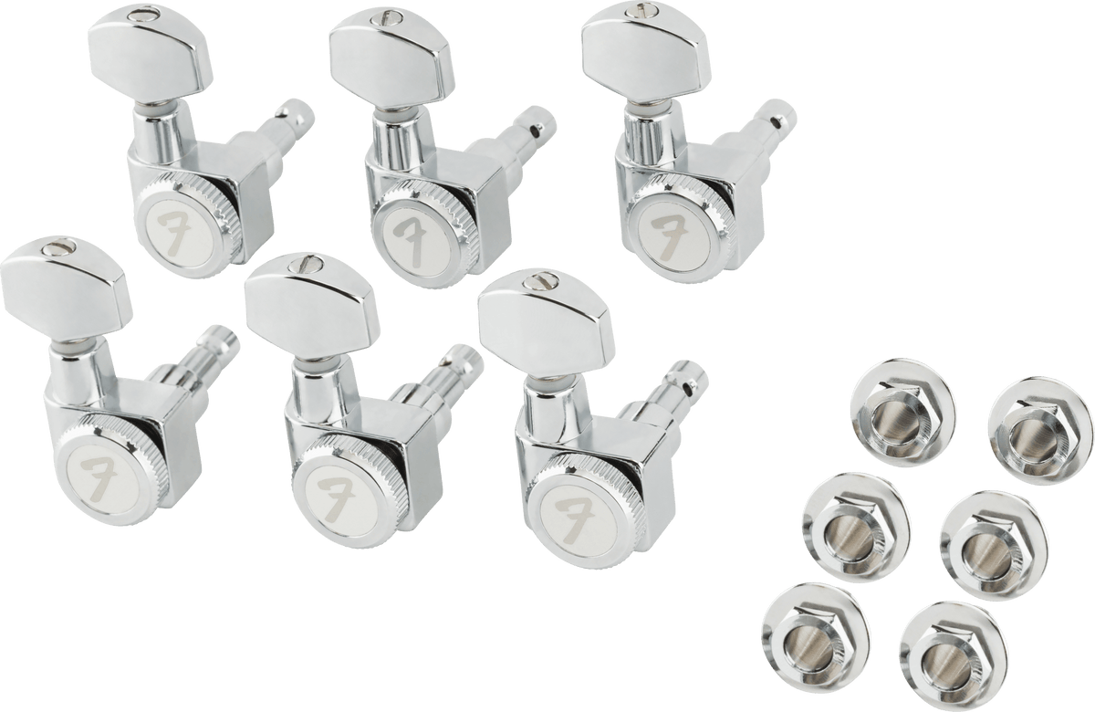 Fender 0990818105 Locking Stemmechanieken All-Short Chroom Set van 6