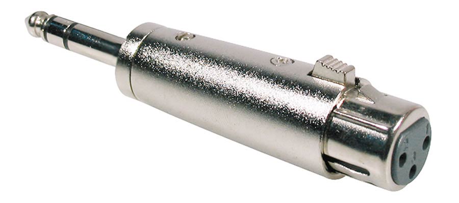 Boston - AT-295 - Adaptor, Xlr Female Metal, 6,3mm Jack Male Stereo