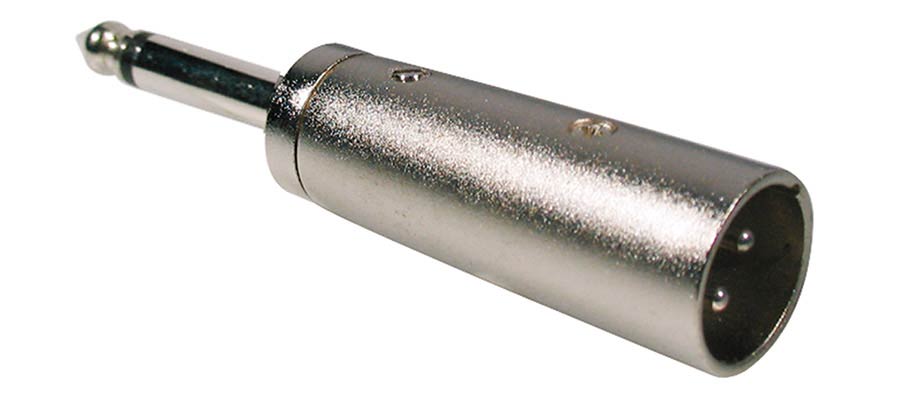 Boston - AT-300 - Adaptor, Xlr Male Metal, 6,3mm Jack Male Mono