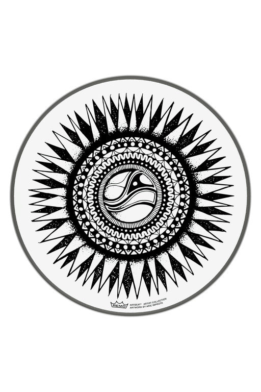 Remo - PE-0010-AB-003 - Artbeat Skyndeep Emperor clear batter drumhead, 10", New Sun