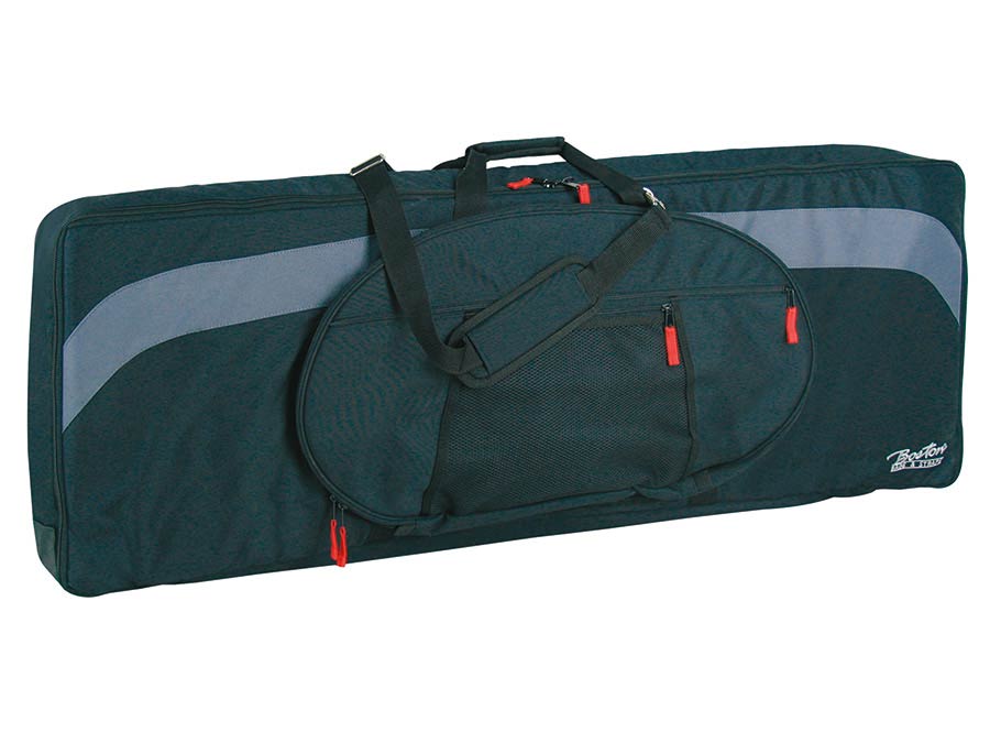 Boston - KBT-130-BG - Keyboard Bag, 25 Mm. Padded, Black & Grey, 1300 X 360 X 130 Mm.