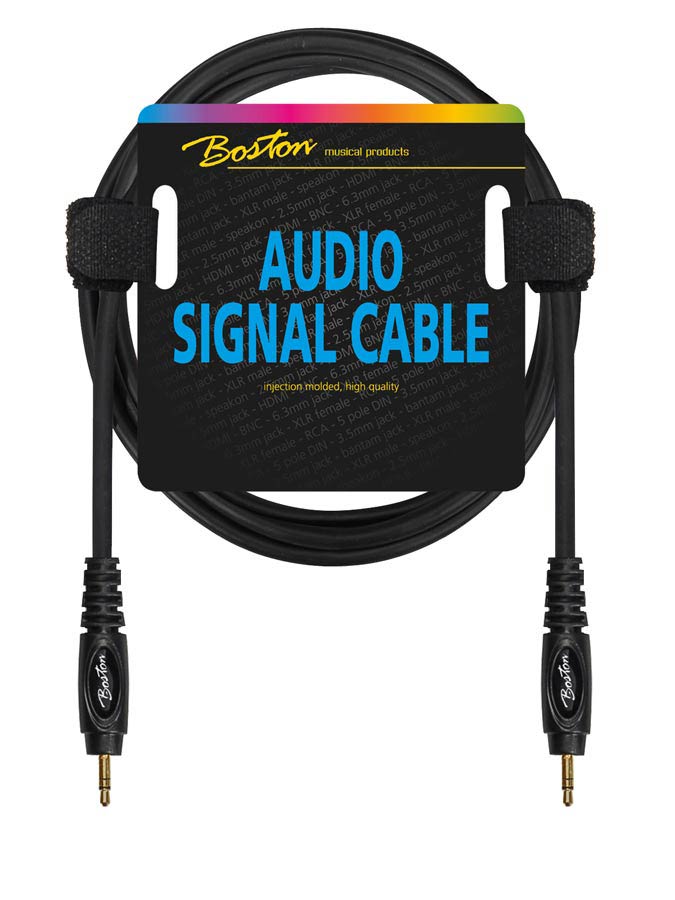 Boston - AC-266-300 - Audio Signal Cable, 3.5mm Jack Stereo To 3.5mm Jack Stereo, 3.00 Meter