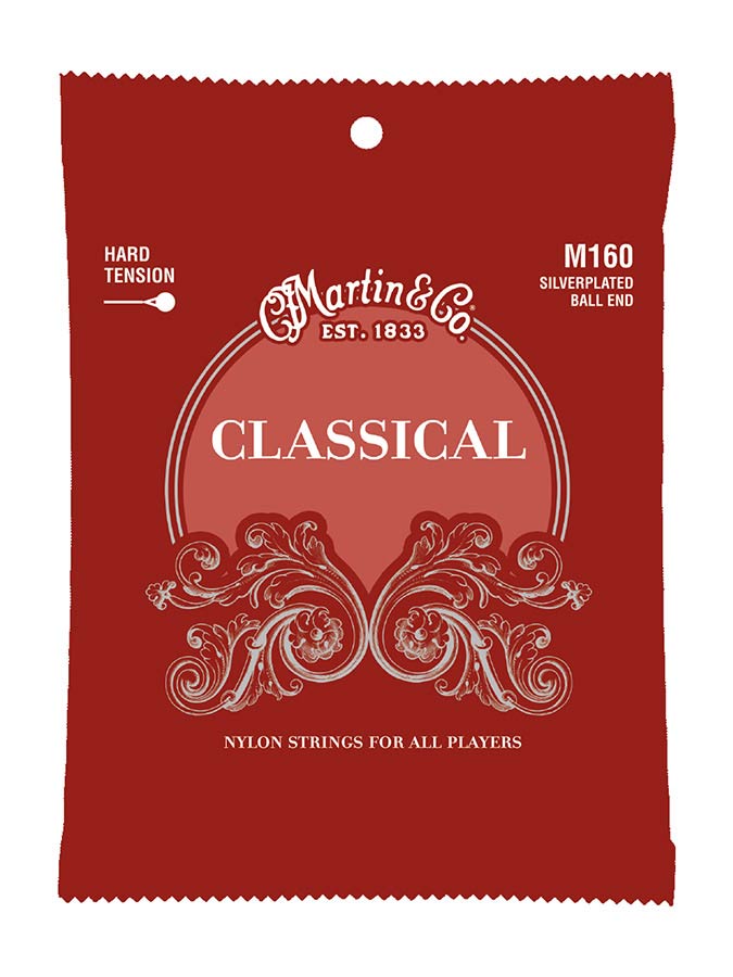 Martin - M160 - string set silver wound & clear nylon – Set Silver