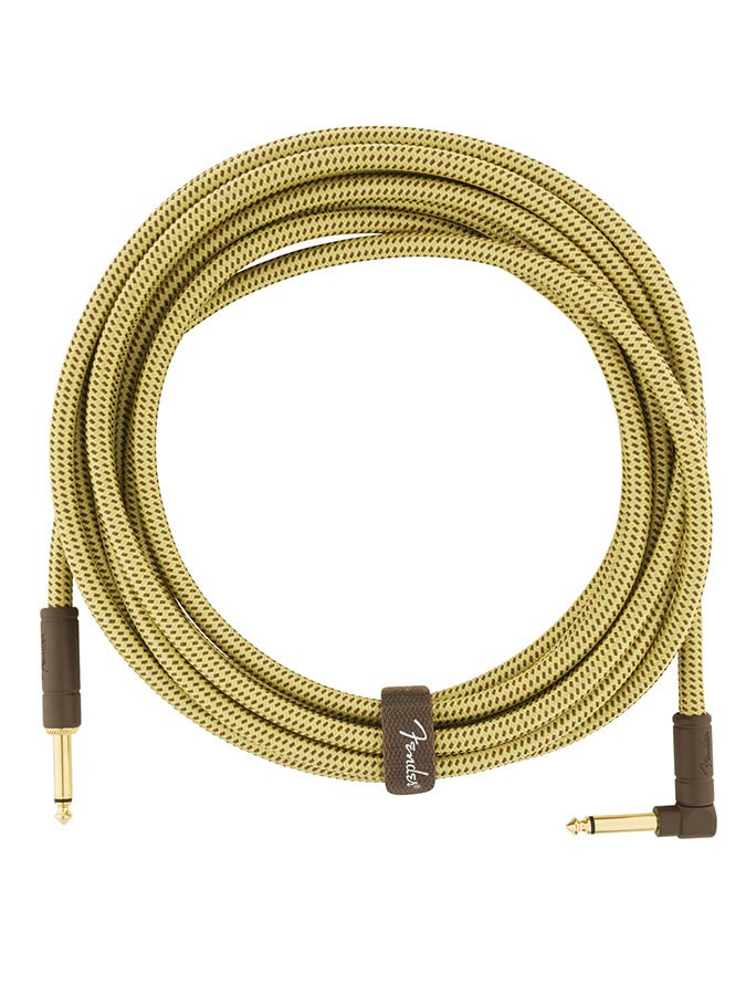 Fender - 990820082 - Instrument Cable, 18.6Ft, 1X Angled, Tweed