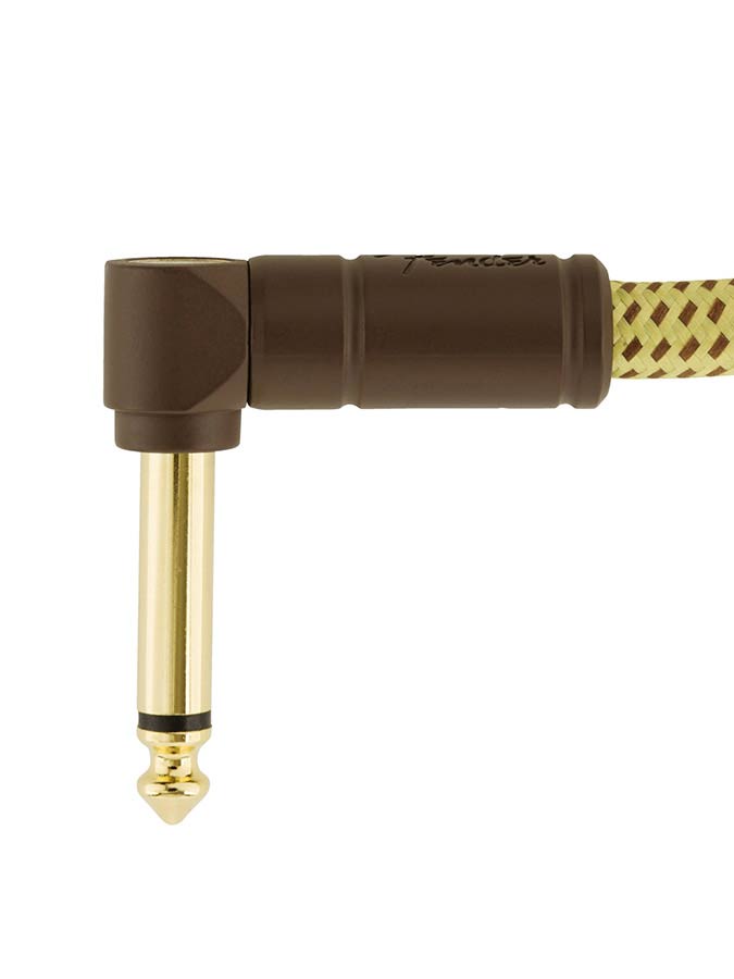 Fender - 990820082 - Instrument Cable, 18.6Ft, 1X Angled, Tweed