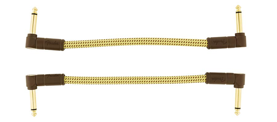 Fender - 990820088 - Patch Cables (2 Pcs), 6", Tweed