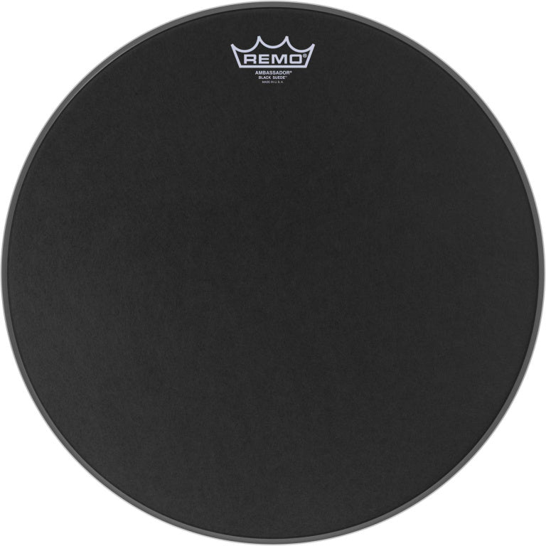 Remo - BA-0816-ES - 16" Black Suede Ambassador Snare/ Floortom Head
