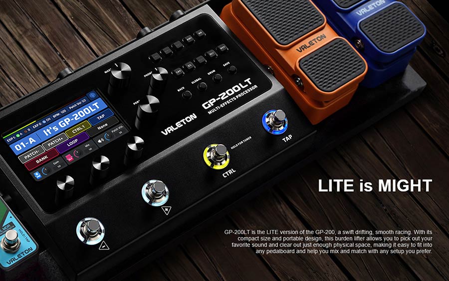 Valeton - Gp-200lt - Multi-Effects Processor with Ir + Amp/cab Simulation + Effects + Looper + Audio Interface
