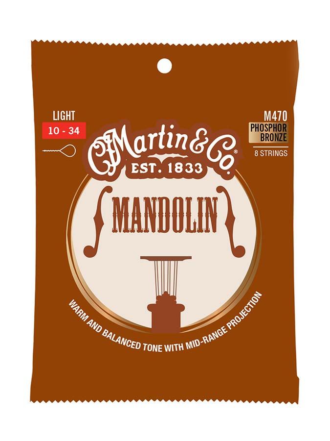 Martin - M470 - string set mandolin phosphor bronze wound