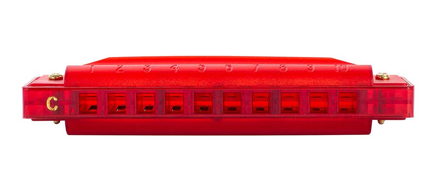 Cascha - HH 2273 - Fun Blues Harmonica -  Red