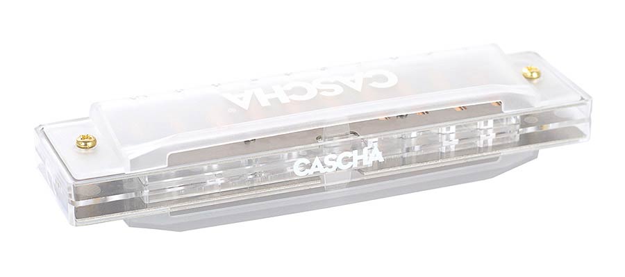 Cascha - HH 2277 - Fun Blues Harmonica - Transparent