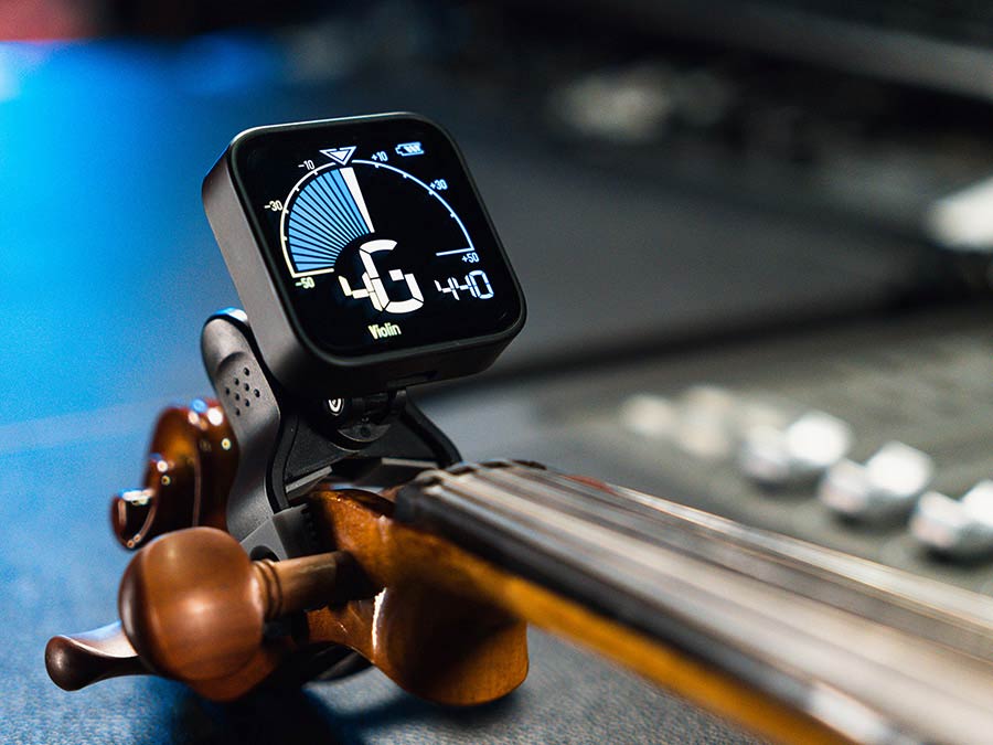 Cherub - WMT-665V - Rechargeable Chromatic Clip Tuner Violin - Viola - Cello - Double Bass