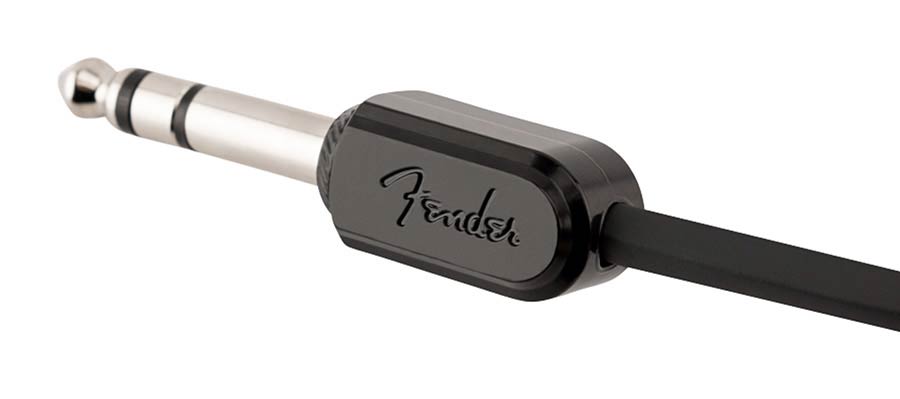 Fender - 990825015 - Blockchain 16" Patch Cable, Stereo Trs, Straight/Angle