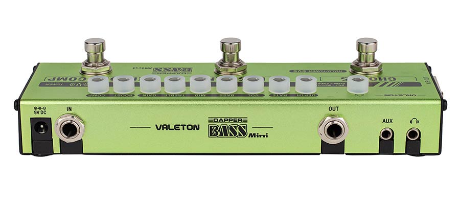 Valeton - Mes-2 - Effect Strip Dapper Bass Mini with Tuner + Compressor + Eq + Chorus