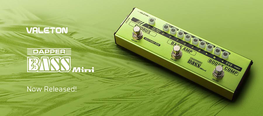 Valeton - Mes-2 - Effect Strip Dapper Bass Mini with Tuner + Compressor + Eq + Chorus