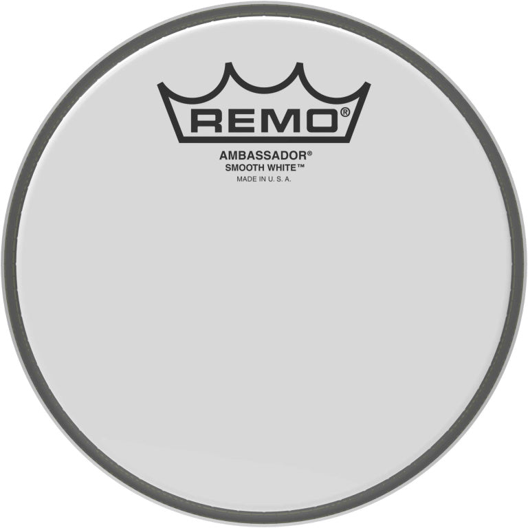 Remo - BA-0206-00 - 6" Ambassador Smooth White tom head