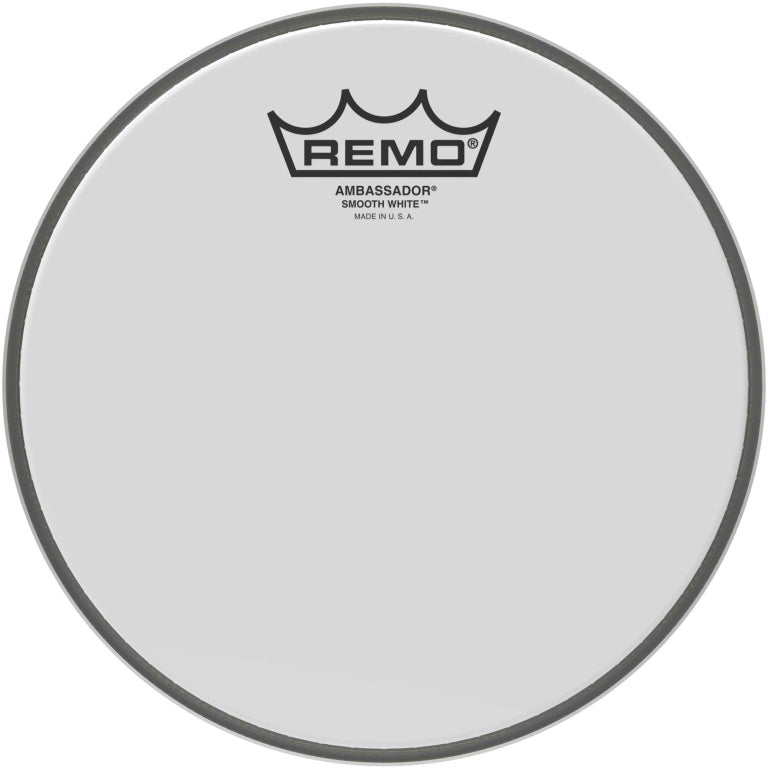 Remo - BA-0208-00 - 8" Ambassador Smooth White tom head