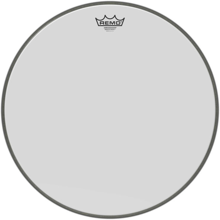 Remo - BR-1218-00 - 18" Ambassador Smooth White Bass Drum Head
