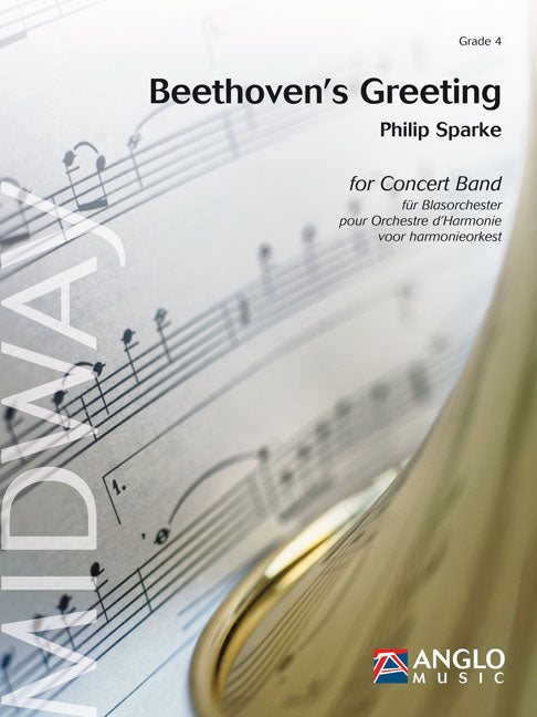 Sparke: Beethoven's Greeting (Fantasy on the canon Freu' dich des Lebens) (Partituur Harmonie) afbeelding 2
