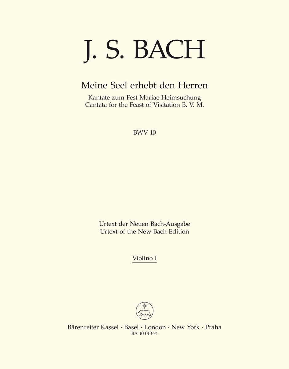 Bach: Kantate BWV 10 Meine Seel erhebt den Herren (Viool 1) afbeelding 2