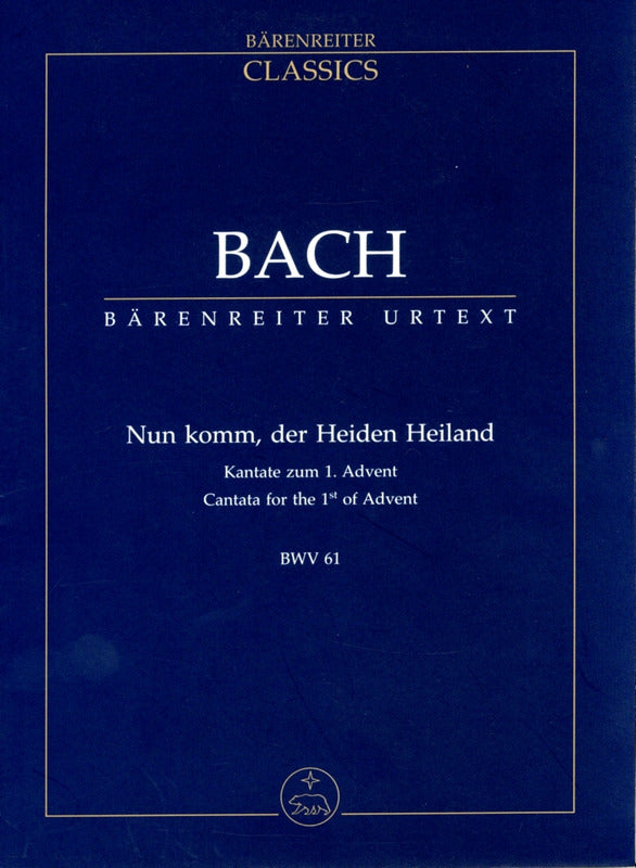Bach: Kantate BWV 62 Nun komm, der Heiden Heiland (Viool 1)