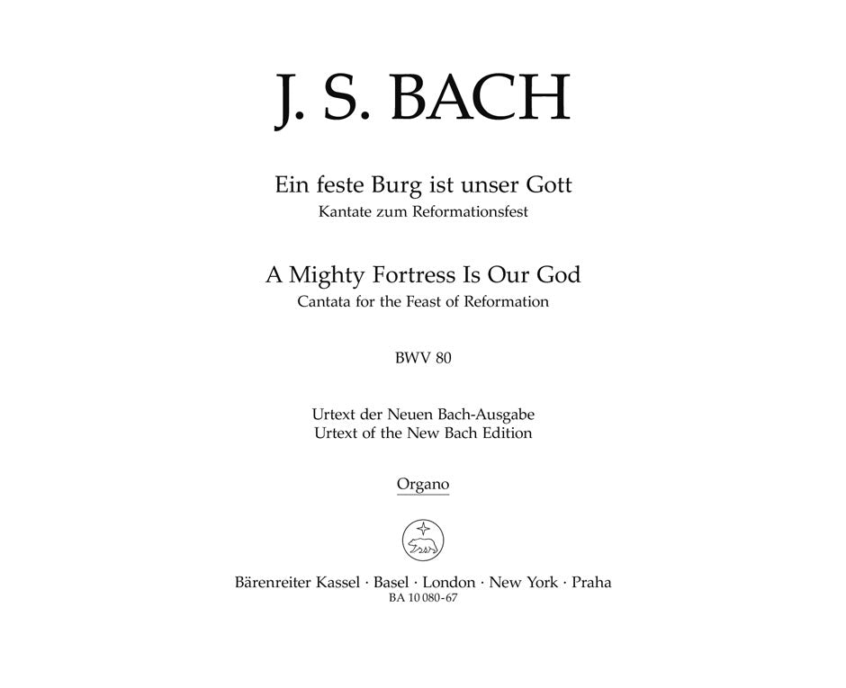 Bach: Kantate BWV 80 Ein Feste Burg Ist Unser Gott (Orgel) afbeelding 2