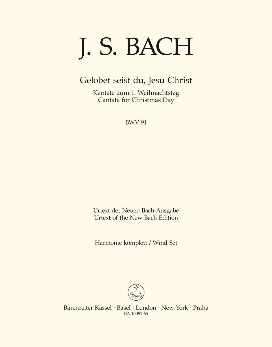 Bach: Kantate BWV 91 Gelobet seist du, Jesu Christ (Set) afbeelding 2