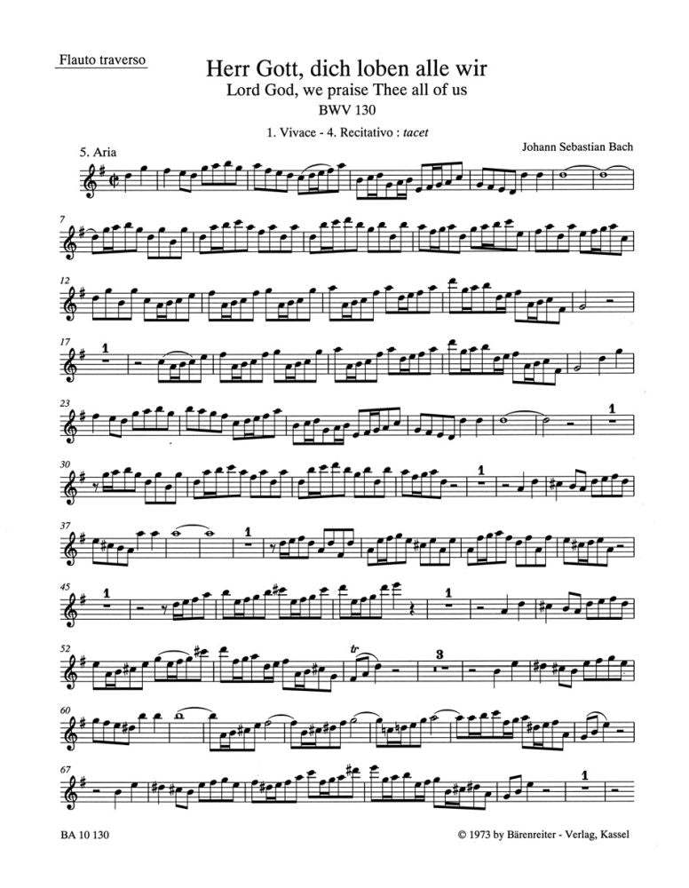 Bach: Kantate BWV 130 Herr Gott, dich loben alle wir (Set)