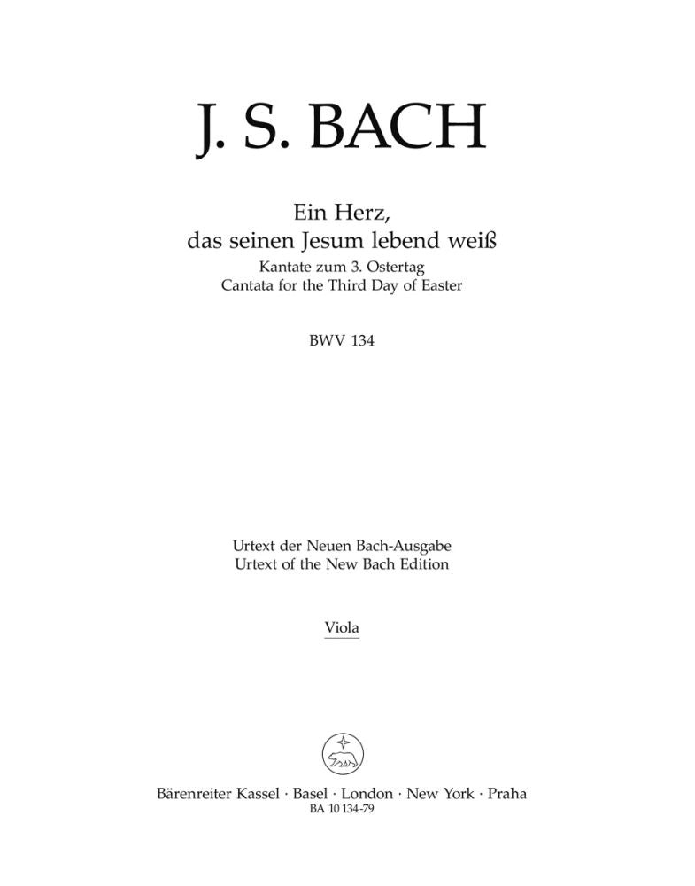 Bach: Kantate BWV 134 Ein Herz, das seinem Jesum lebend weiss (Altviool)