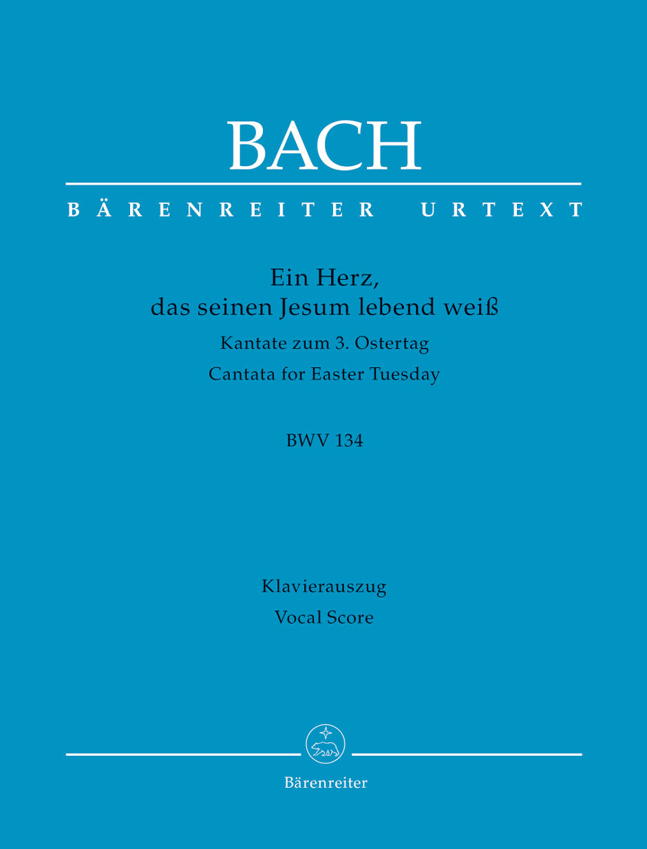 Bach: Kantate BWV 134 Ein Herz Das Seinen Jesum Weiss (Vocalscore) afbeelding 2