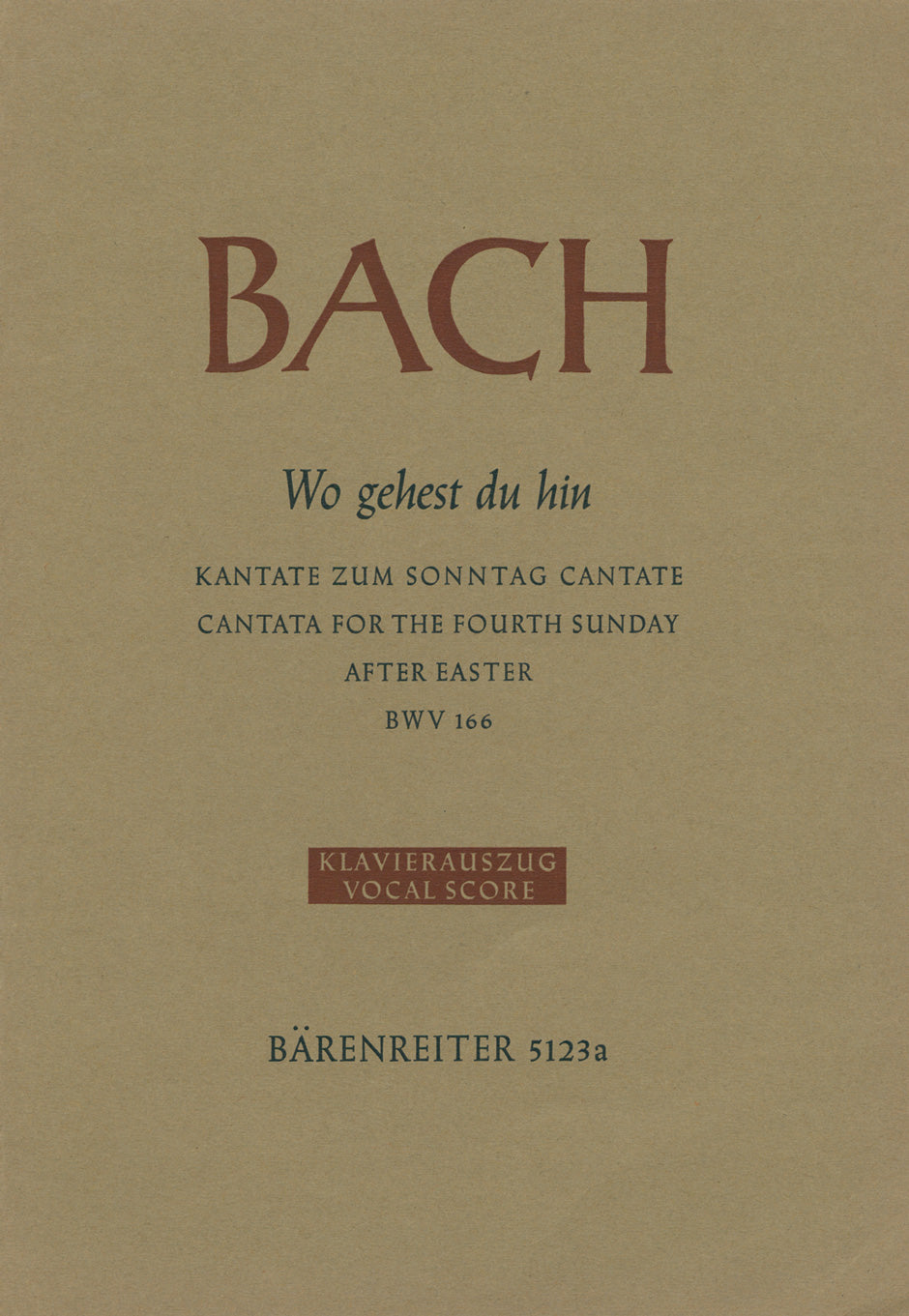 Bach: Kantate BWV 166 Wo Gehest Du Hin? afbeelding 2