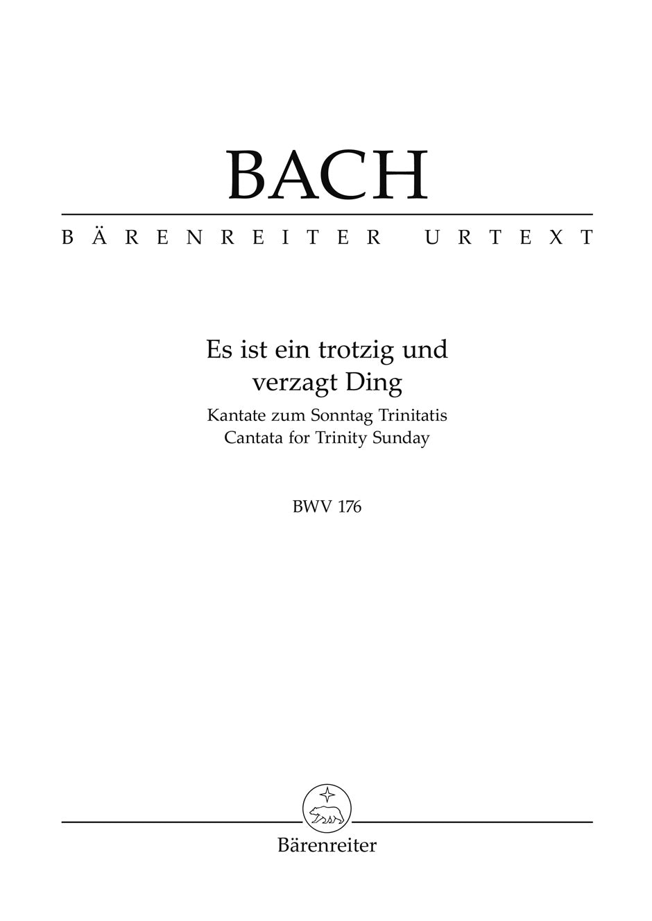 Bach: Kantate BWV 176 Es ist ein trotzig und verzagt Ding (Altviool)