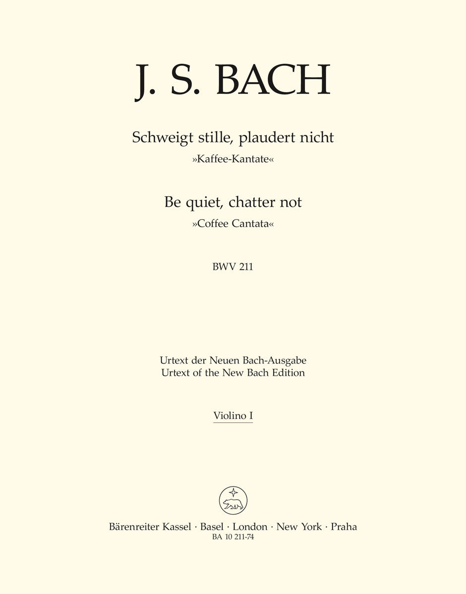Bach: Schweigt stille, plaudert nicht BWV 211 Kaffee-Kantate (Viool 1) afbeelding 2