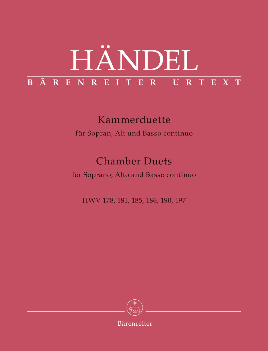 Handel: Chambers Duets For Soprano, Alto and Basso cont. afbeelding 2