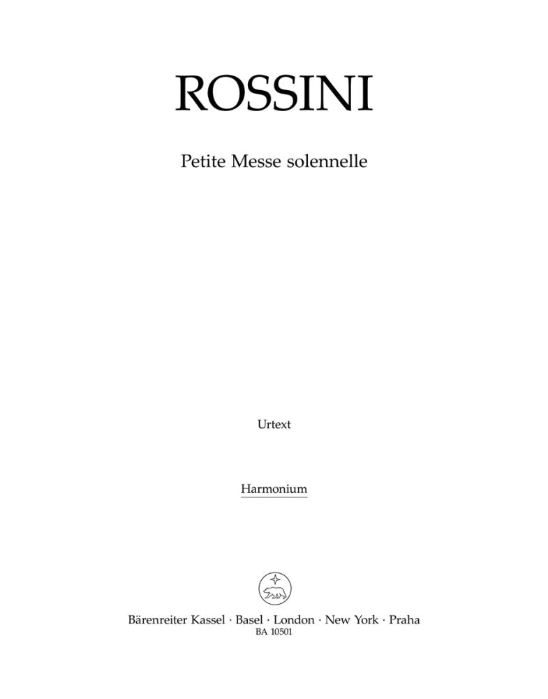 Gioachino Rossini: Petite Messe solennelle (Harmonium)