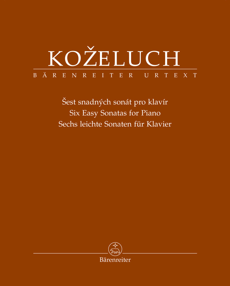 Leopold Kozeluch: Six Easy Sonatas for Piano