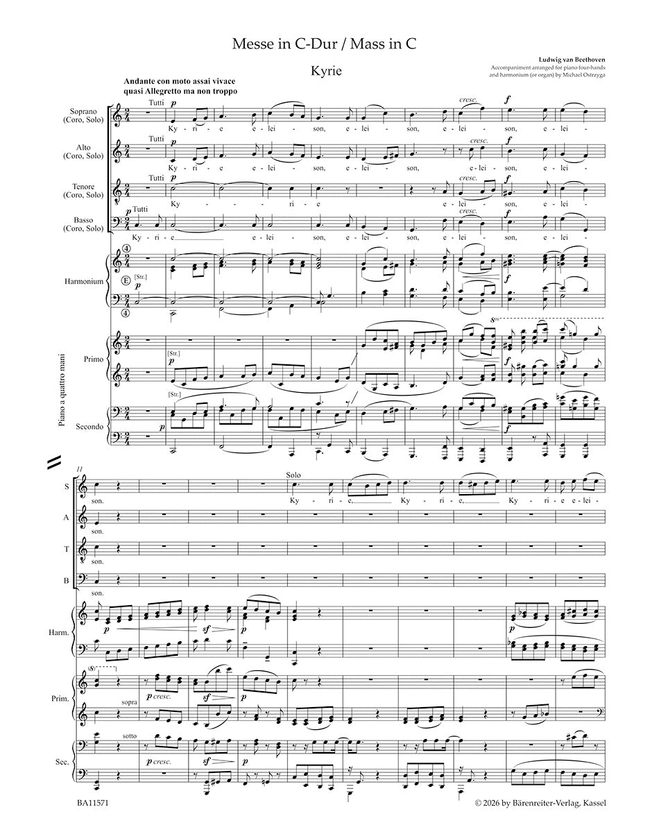 Beethoven: Mass in C major, op. 86