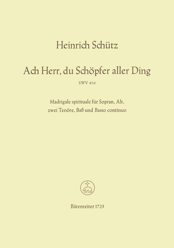 Ach Herr, du Schöpfer aller Ding