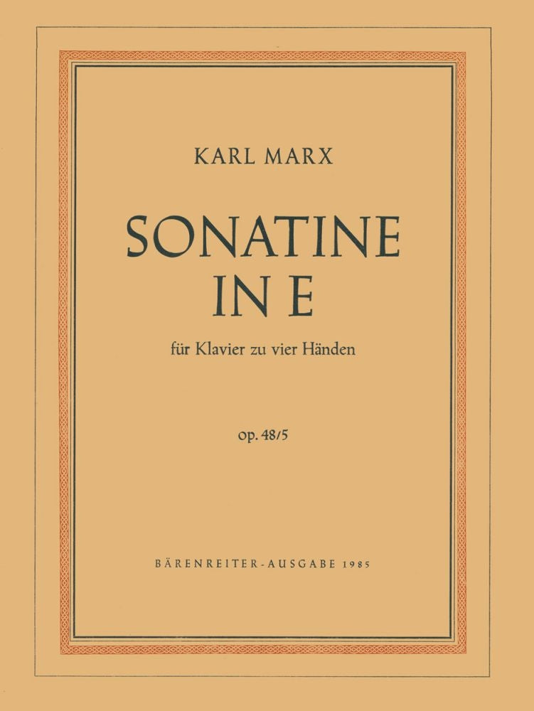 Sonatine in E fur Klavier zu vier Händen (1951)