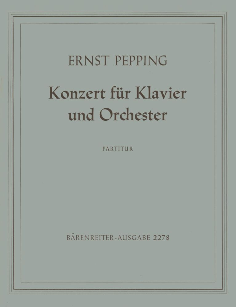 Ernst Pepping: Concerto