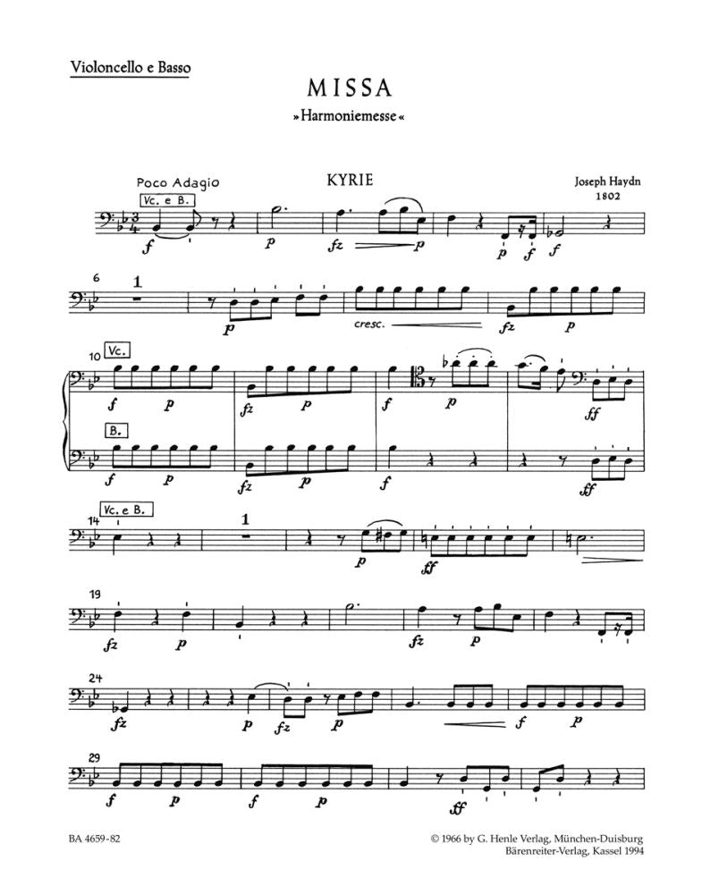 Haydn: Missa B-flat major Hob.XXII:14 Harmony Mass